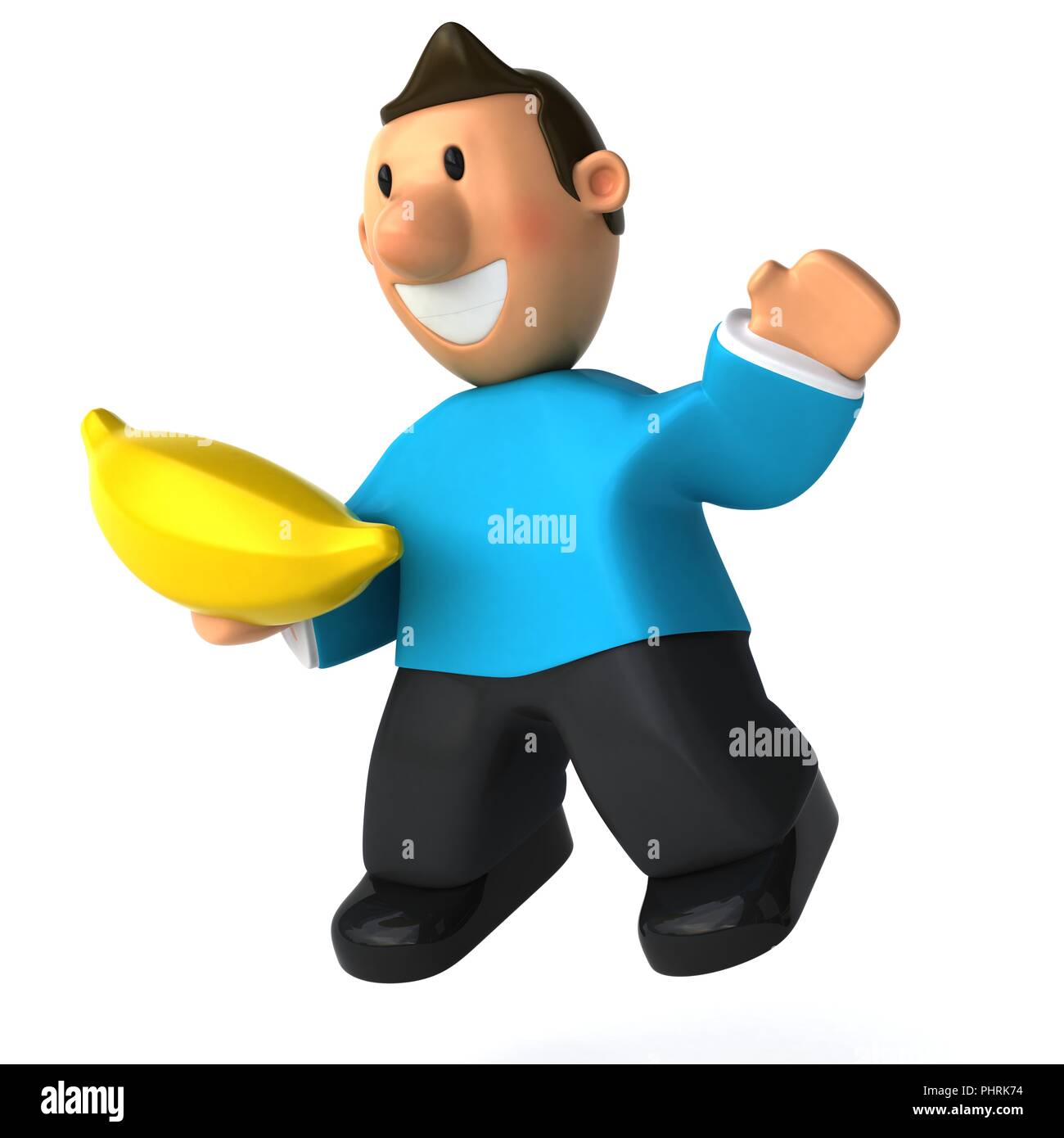 Fun casual man - 3D Illustration Stock Photo - Alamy