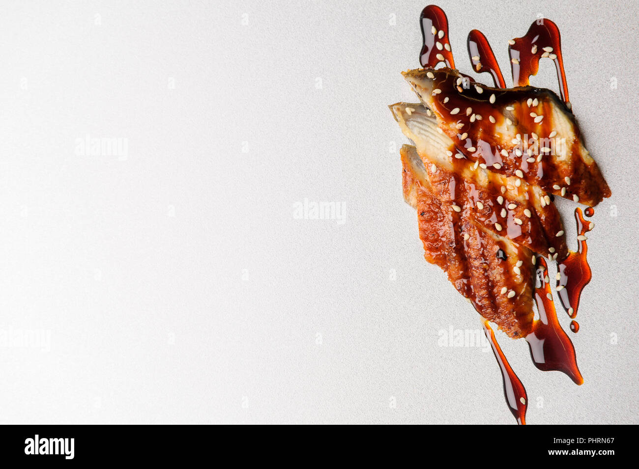 Prepared eels with an unagi sauce Stock Photo Alamy