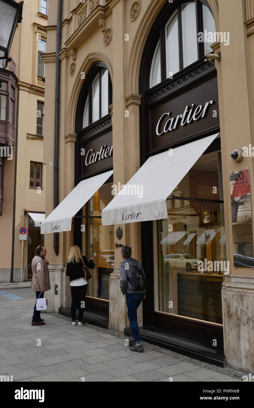 Juwelier Cartier, Maximilianstrasse, Muenchen, Bayern, Deutschland Stock  Photo - Alamy