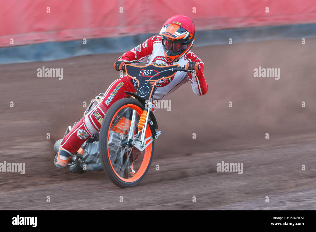 Jack Thomas getting sideways around turn 1 at the SGB National ...