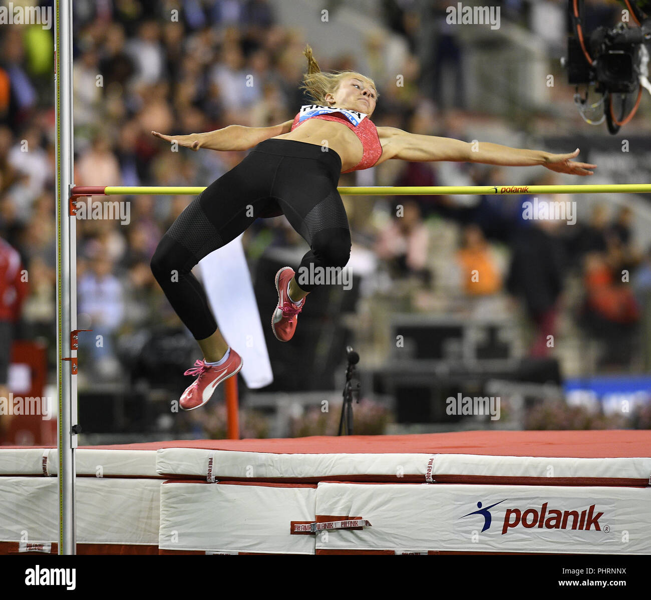 Michaela Hruba in action during AG Memorial Van Damme Diamond League