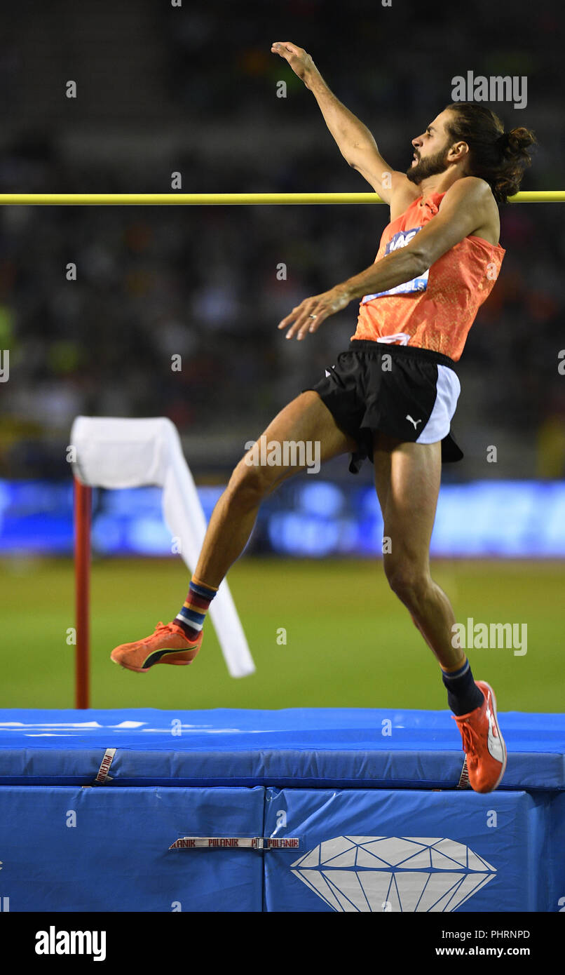 Gianmarco Tamberi In Action During Ag Memorial Van Damme Diamond League 18 At King Baudouin Stadium Brussels Belgium On August 31 18 Glennsports Stock Photo Alamy