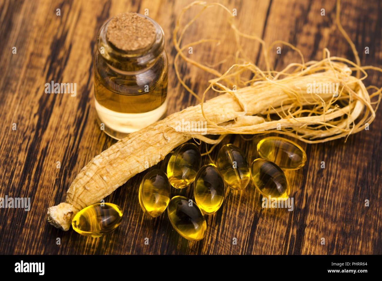 Korean ginseng. Herb, health Stock Photo Alamy
