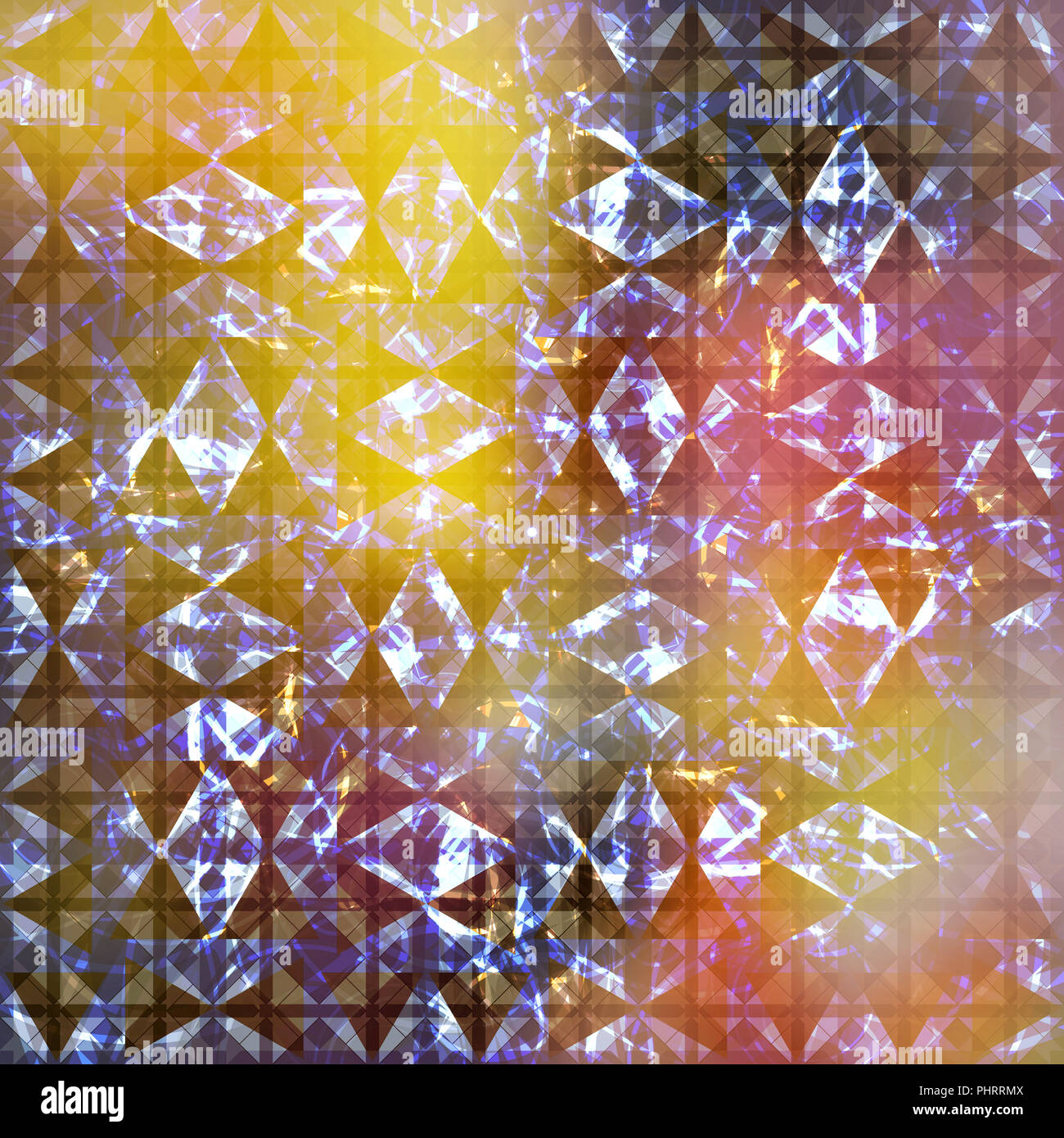 abstract mixed media background, arabesque pattern art Stock Photo
