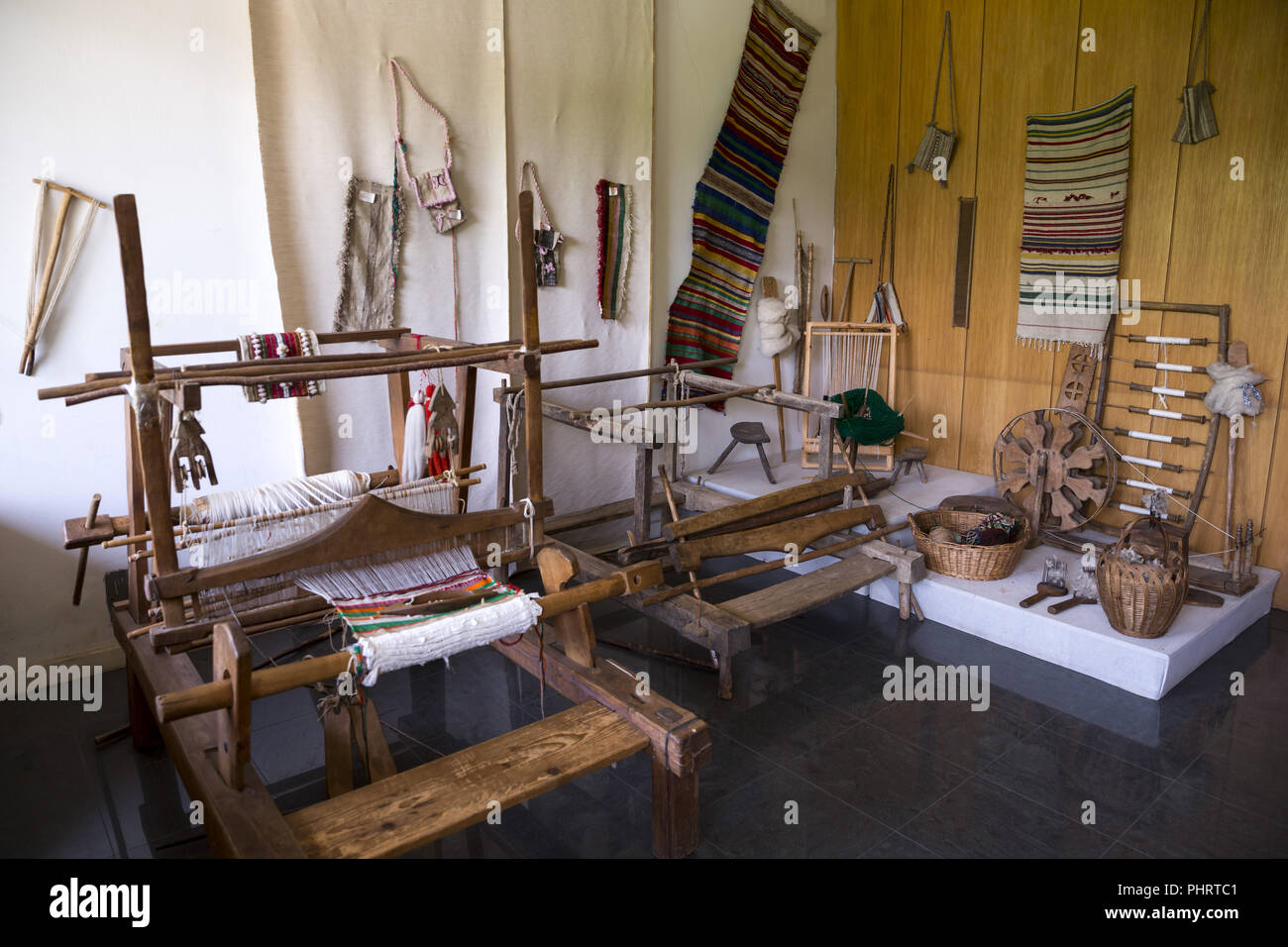 Weaving equipment for Carpets (rugs Stock Photo Alamy
