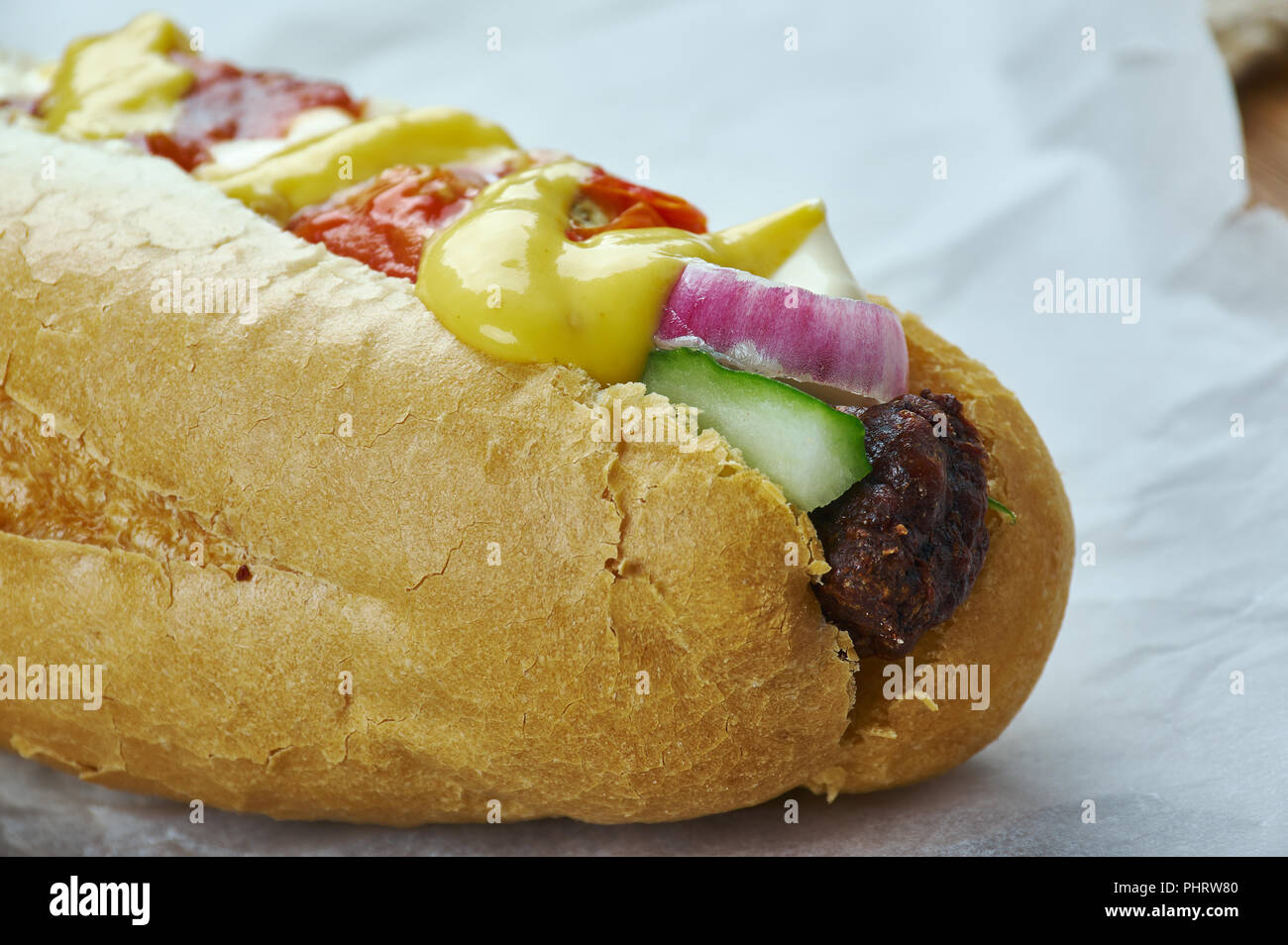 Sonoran hot dog Stock Photo