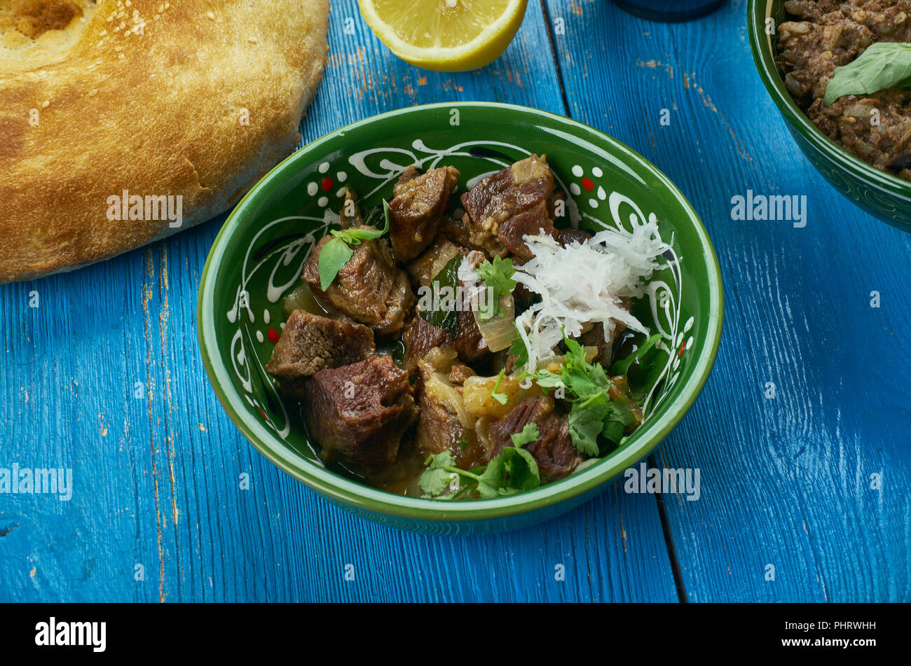 Pakistani Lamb Curry Stock Photo Alamy