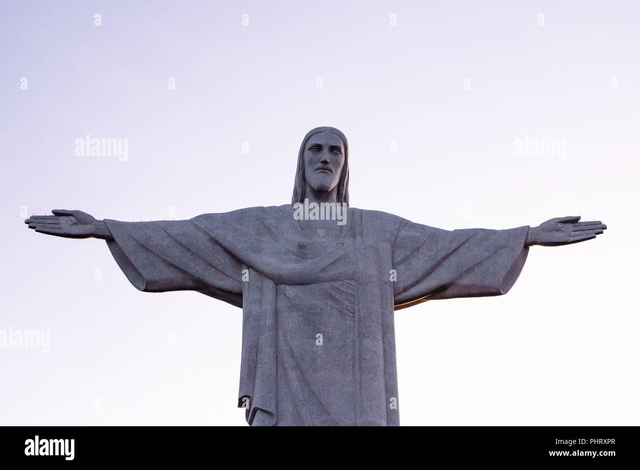 The statue of Christ the redeemer with open arms Stock Photo