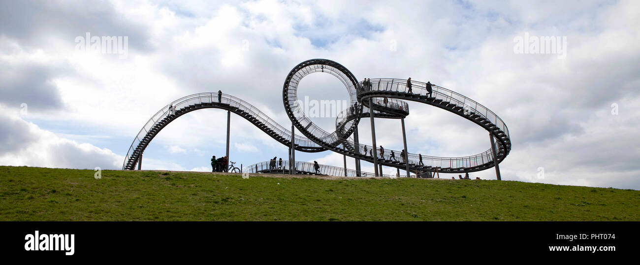 Tiger & Turtle, Duisburg Kunstwerk von Heike Mutter und Ulrich Genth Stock Photo