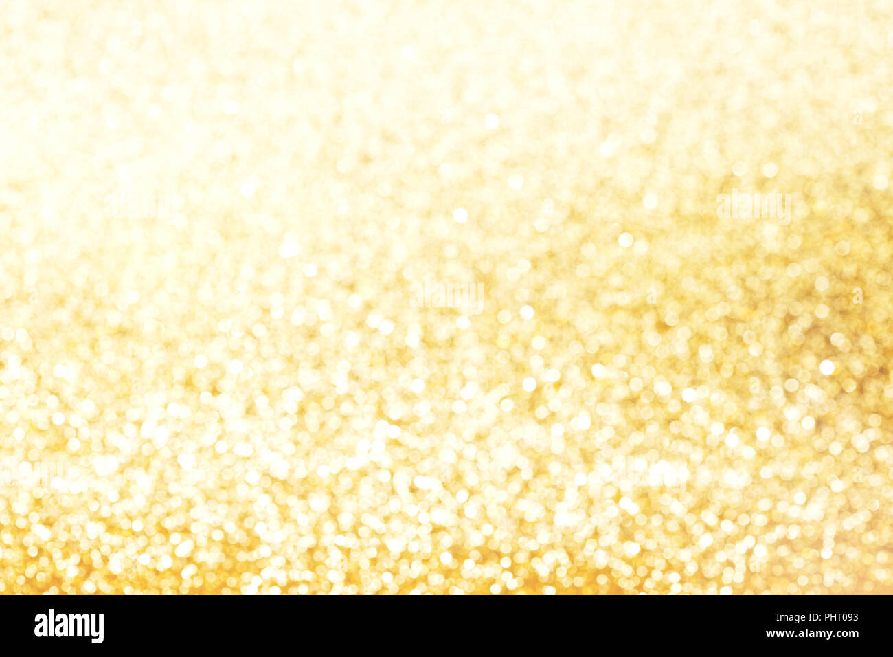 Golden festive glitter background with defocused lights Stock Photo - Alamy