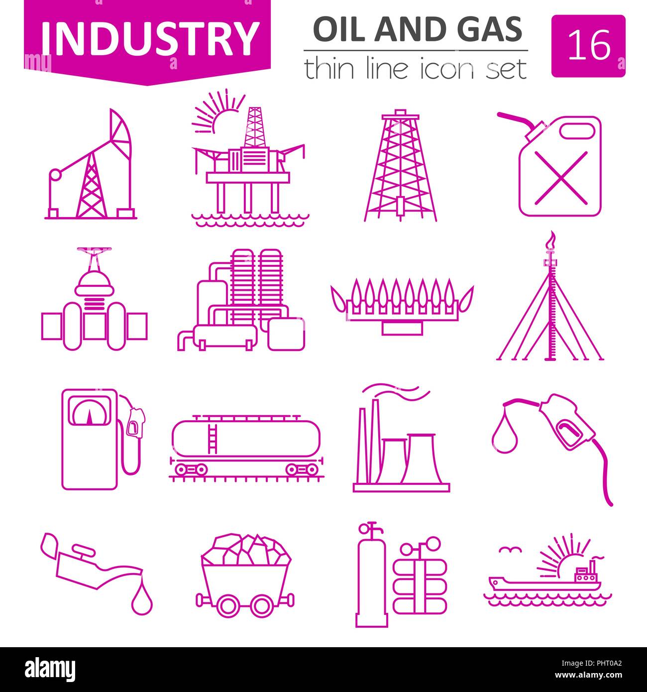 Oil and gas industry icon Stock Vector Images - Alamy