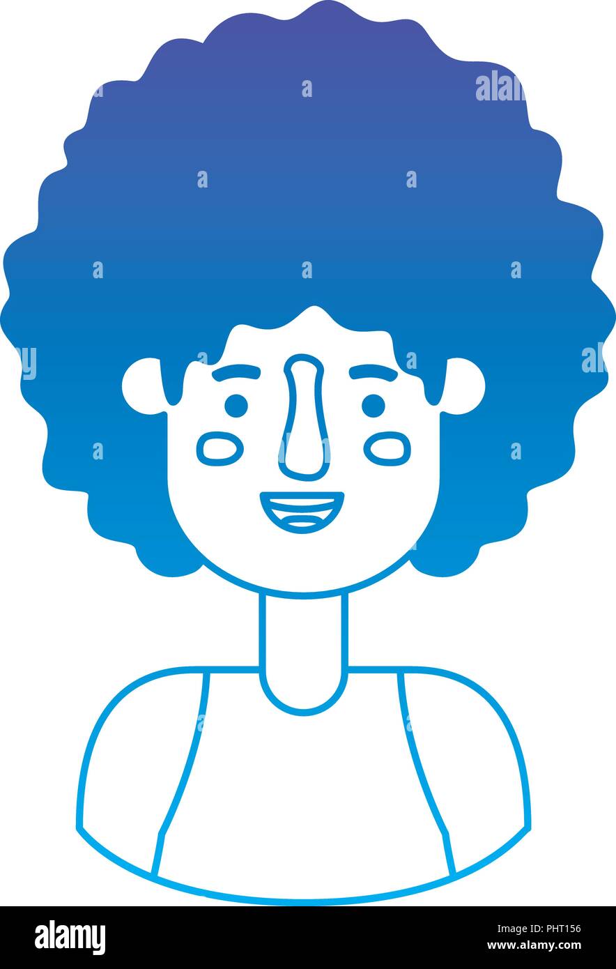 young man with afro avatar character Stock Vector Image & Art - Alamy