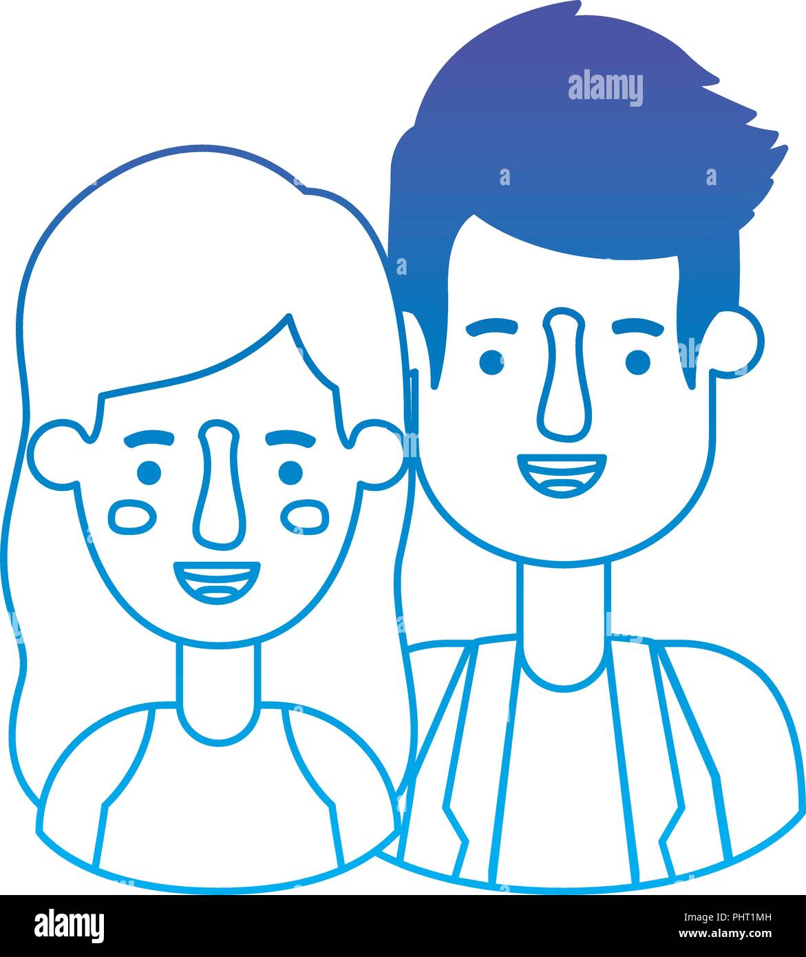 couple avatar characters icons Stock Vector Image & Art - Alamy