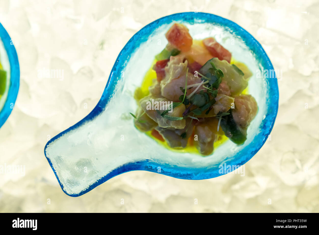 Salad canape Stock Photo