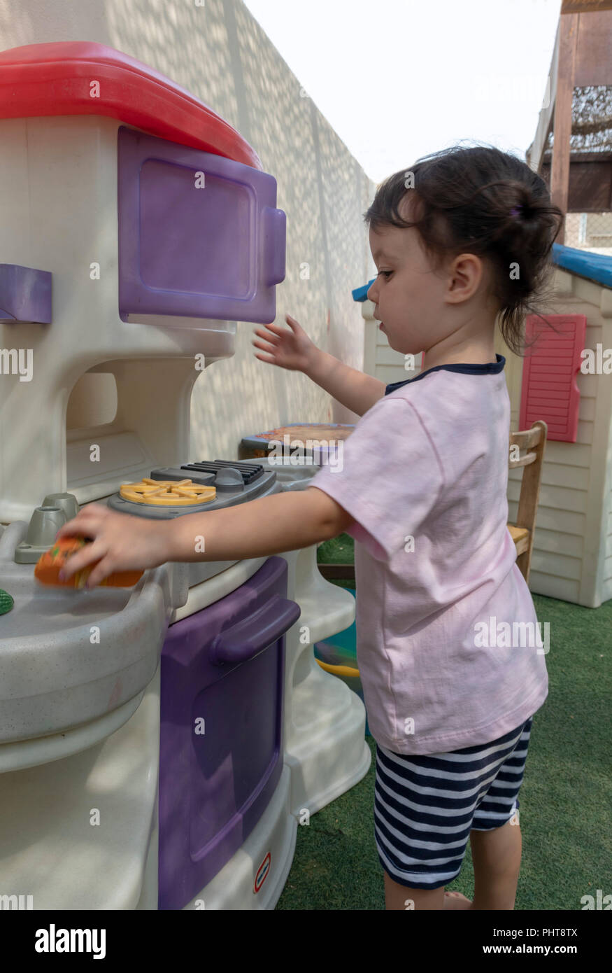 child at preschool, Cairo, Egypt Stock Photo