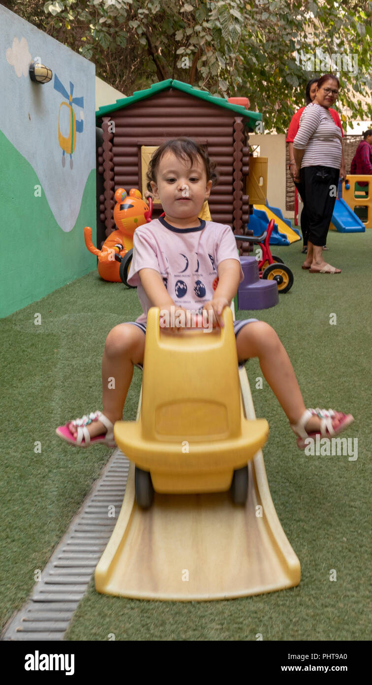 child at preschool, Cairo, Egypt Stock Photo