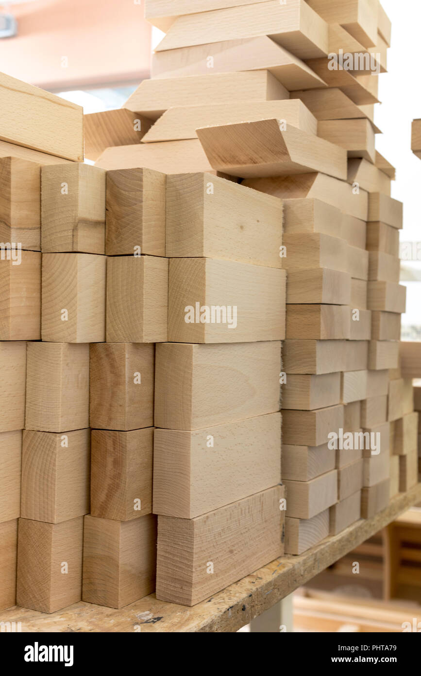 wooden blocks the warehouse