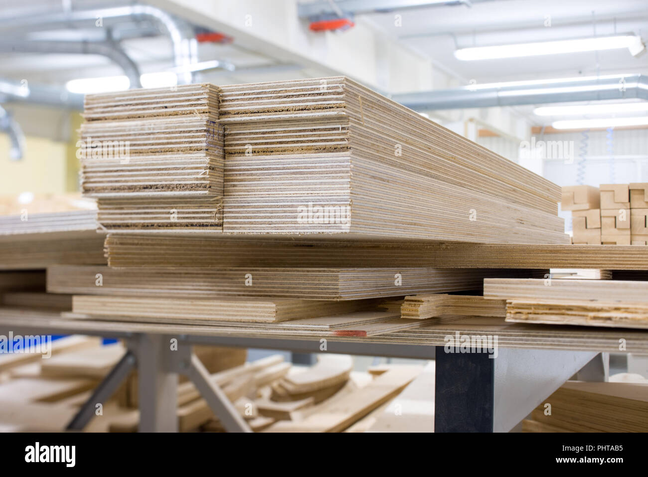 wooden blocks in the carpentry shop furniture Stock Photo - Alamy