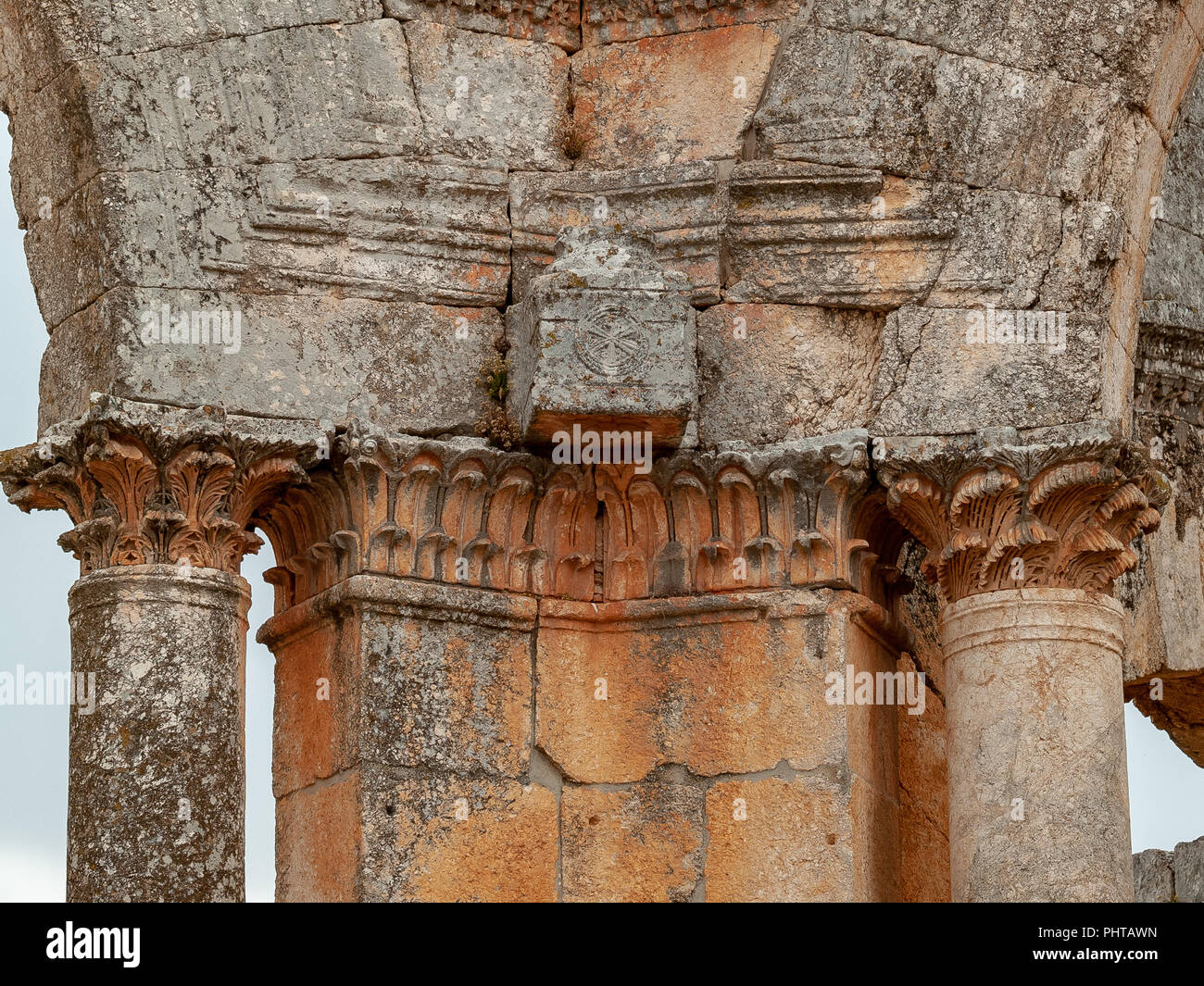 Stylite Remains of the Church of Saint Simeon Stylite (475 AD). Ruins of ...