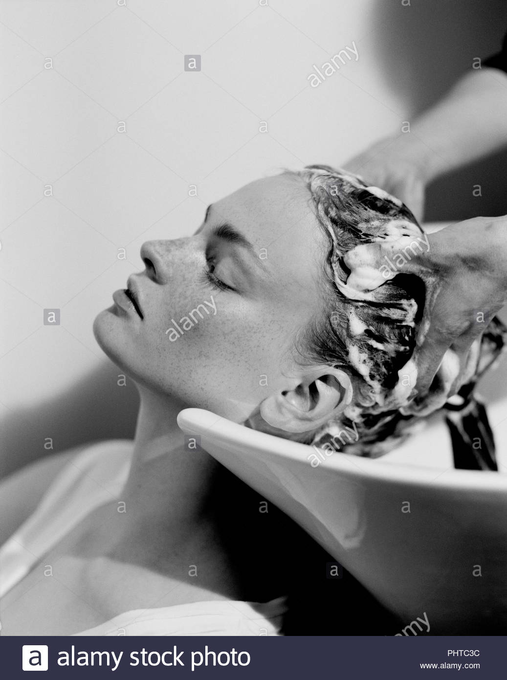 Hairdresser Salon Black And White Stock Photos Images Alamy