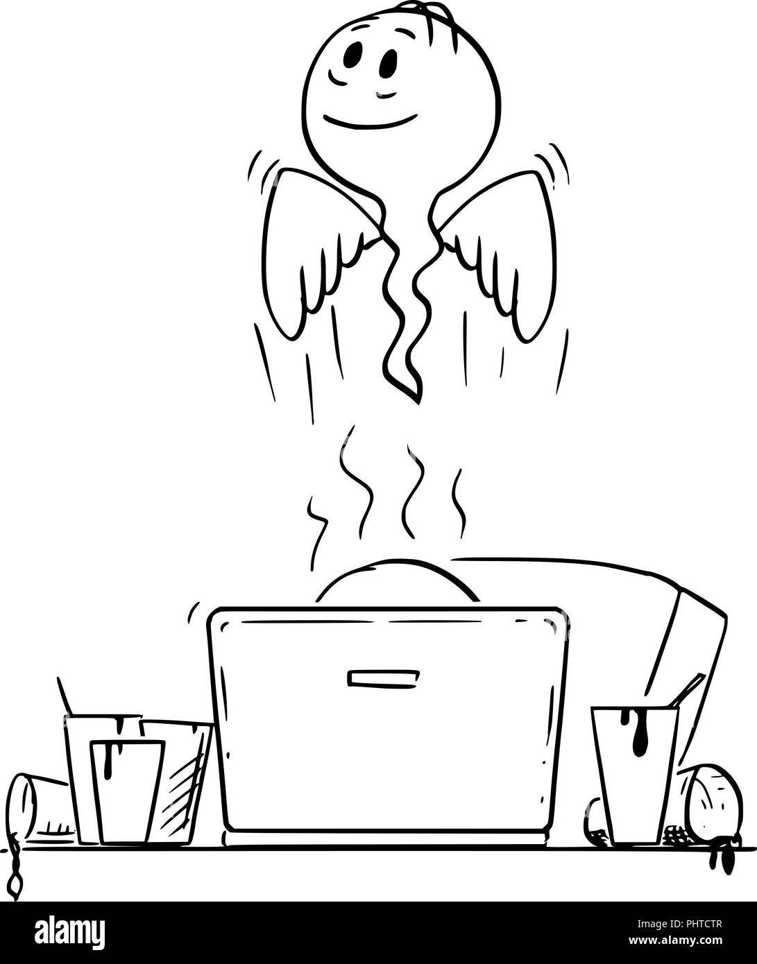 Died On Job Stock Vector Images - Alamy