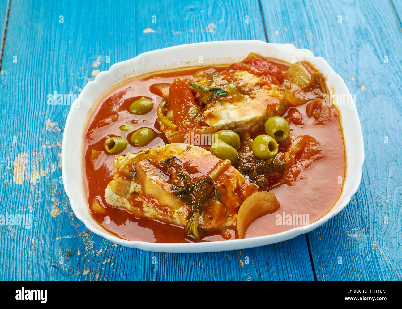 Moroccan Fish Stew Stock Photo - Alamy