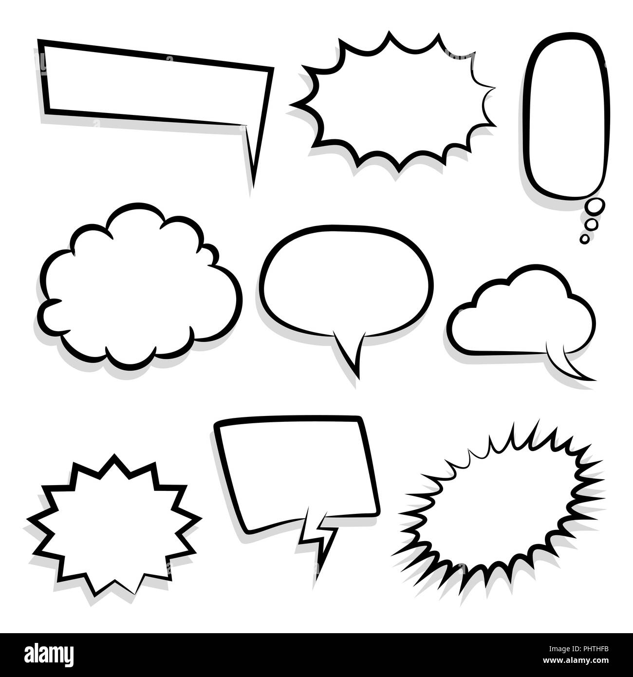Comic text bubble hi-res stock photography and images - Alamy