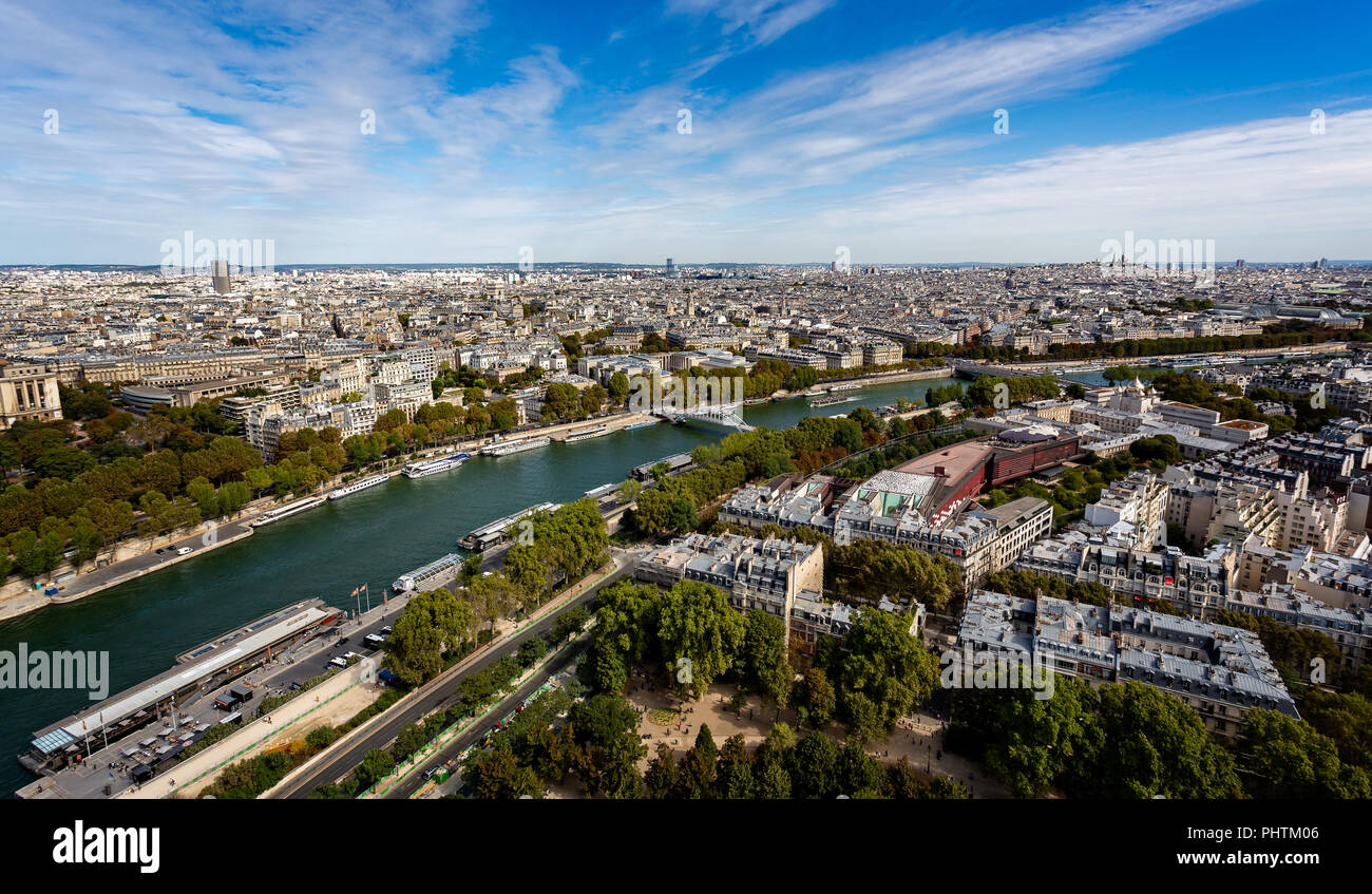 View from the Eiffel Tower Observation Deck