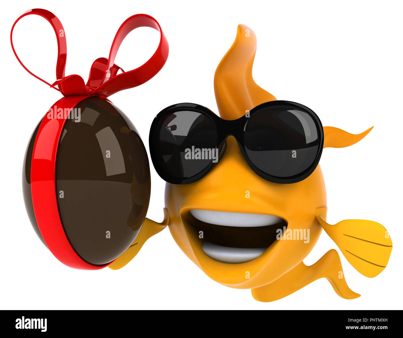 Chocolate fish easter egg Cut Out Stock Images & Pictures Alamy