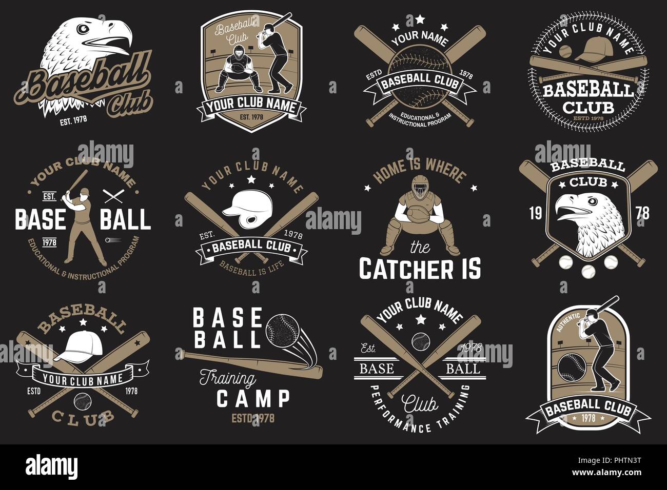 Vintage Baseball Shirt Design  Tournament Shirt Design Template