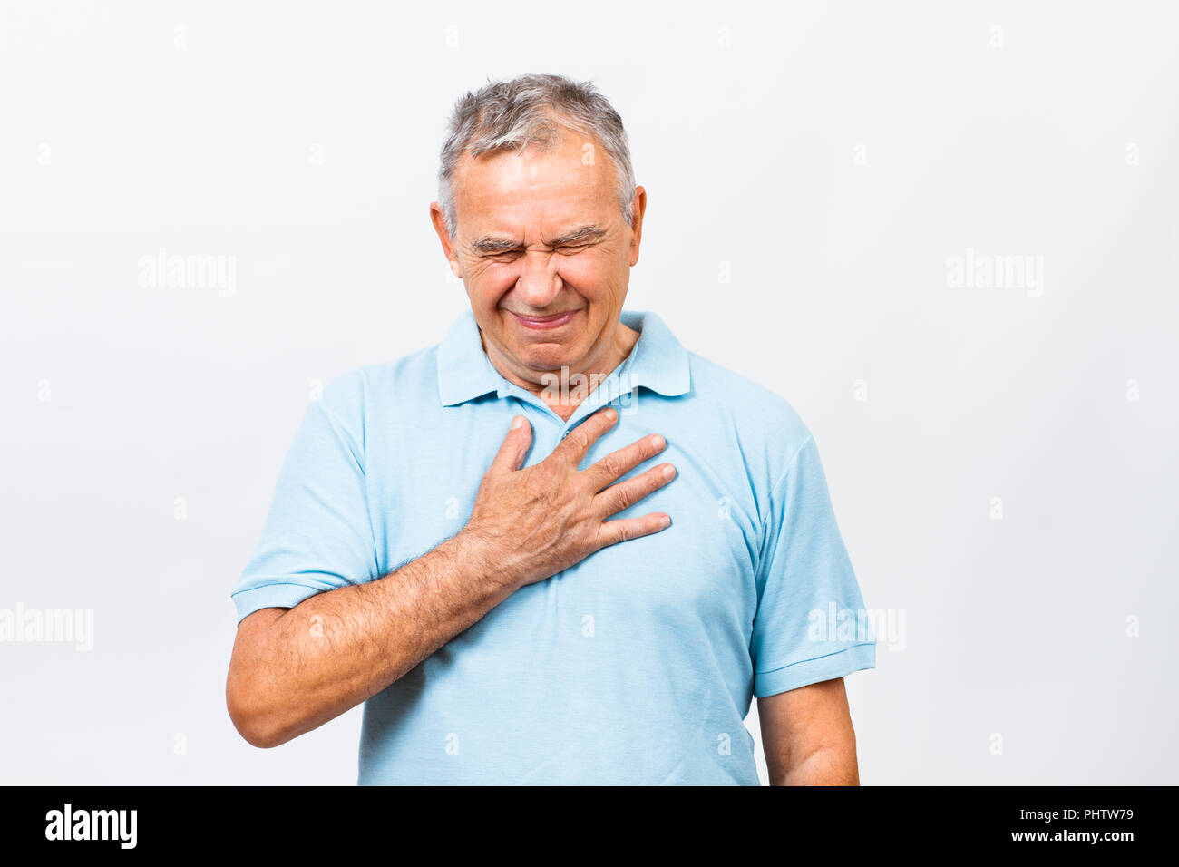 Heart attack symptoms Stock Photo - Alamy