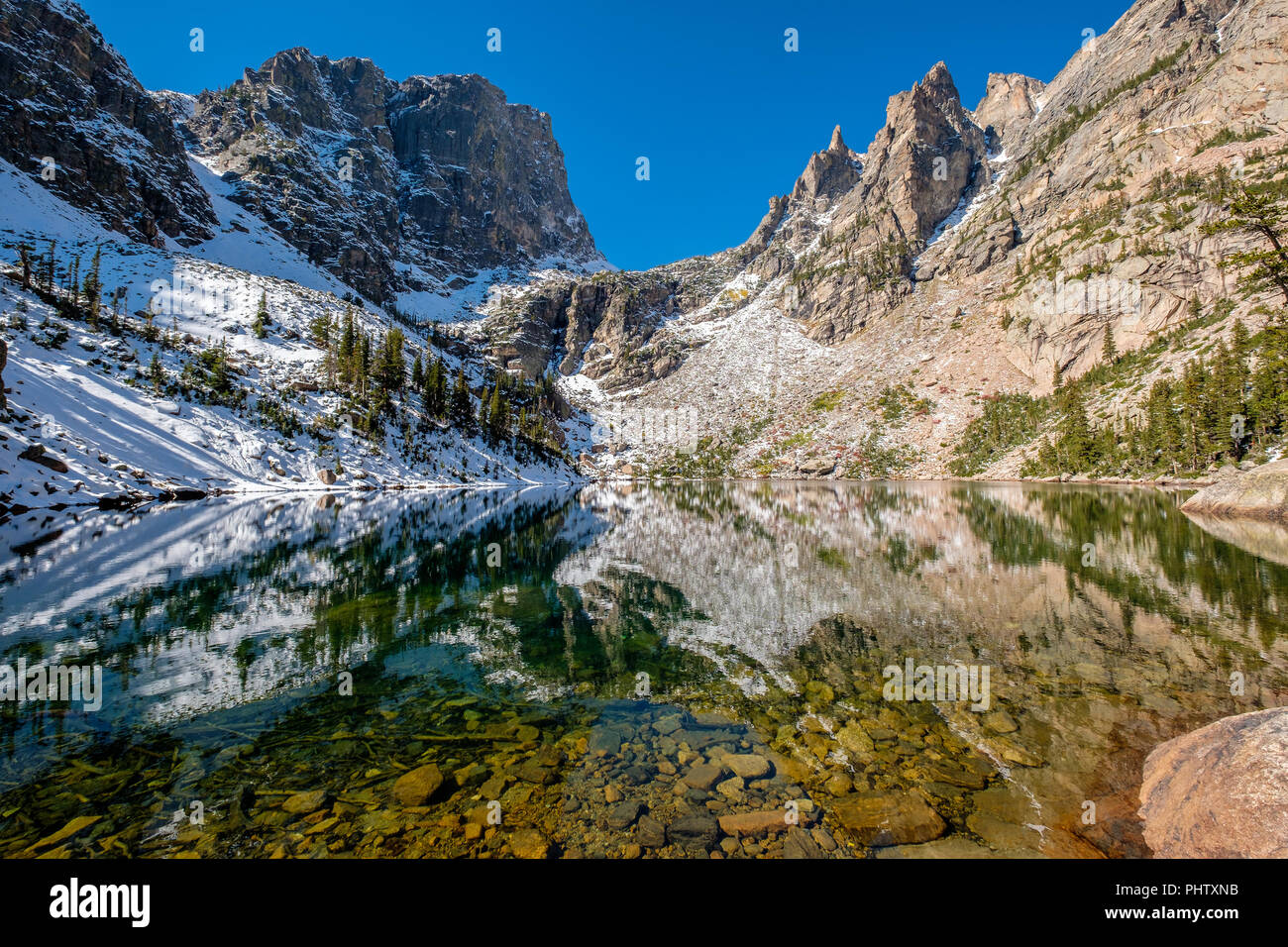 Emerald Lake, Rocky Mountains, Colorado, USA. Stock Photo