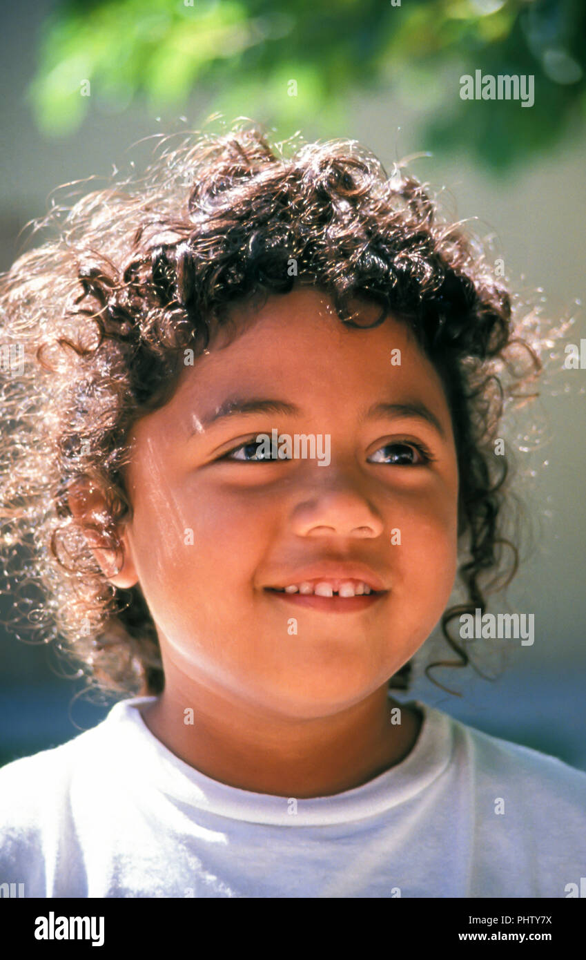 Portrait of ethnic youngster outside MR  © Myrleen Pearson  ...Ferguson Cate Stock Photo