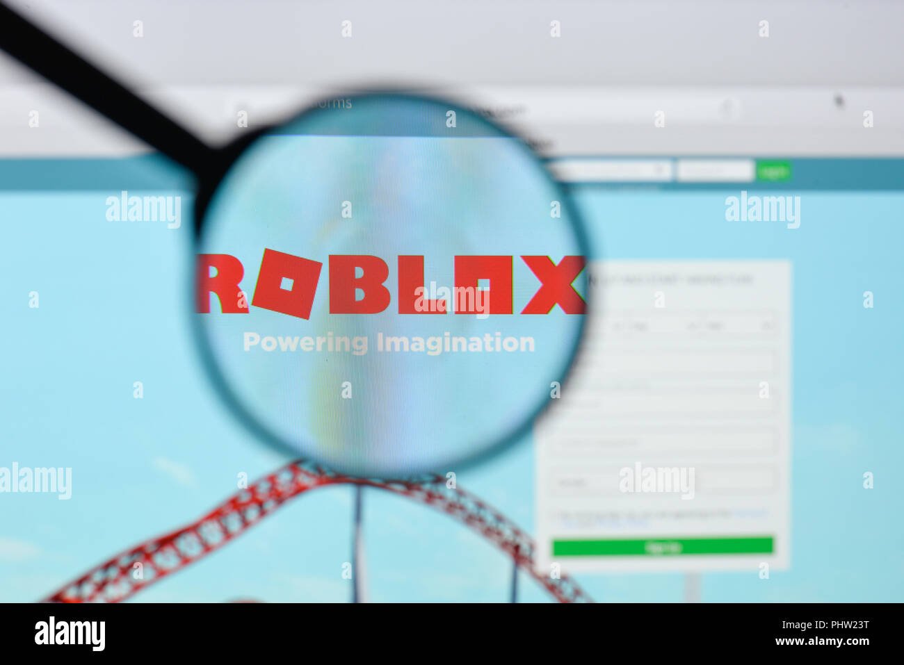 Milan Italy August 20 2018 Roblox Website Homepage Roblox