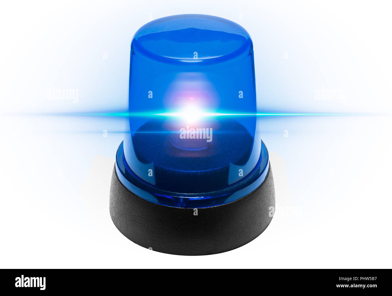 Blue light police Stock Photo Alamy