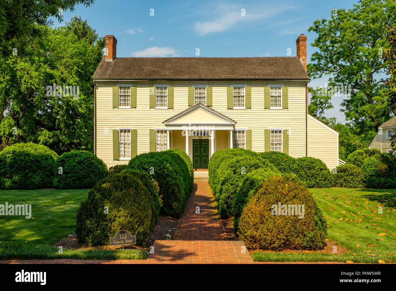 The Sentry Box, 133 Caroline Street, Fredericksburg, Virginia Stock