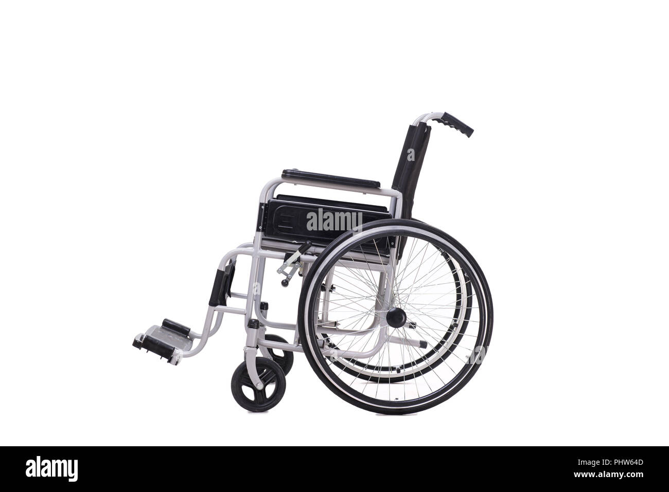 Wheelchair isolated on white background Stock Photo