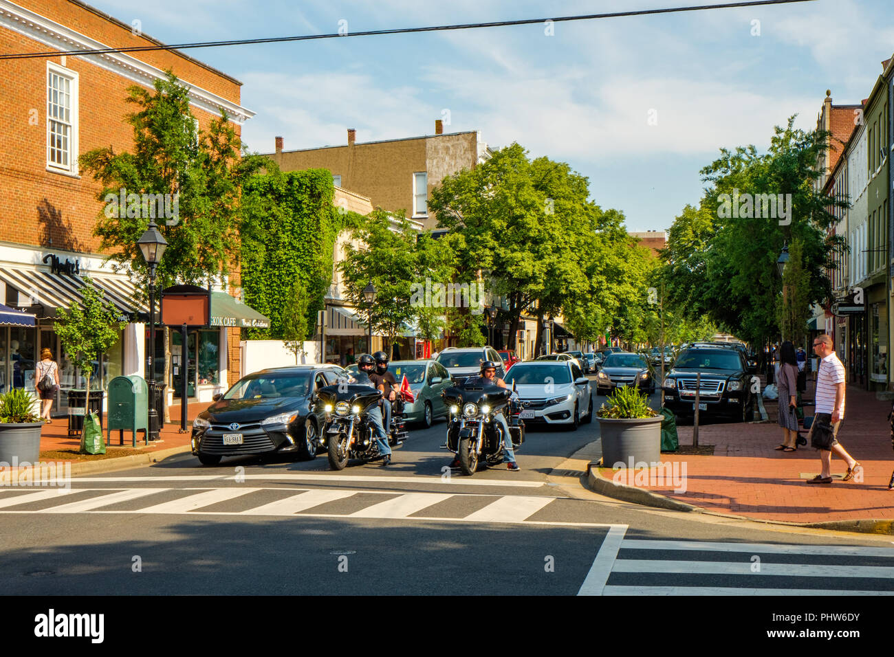 Caroline Street, Fredericksburg, Virginia Stock Photo Alamy