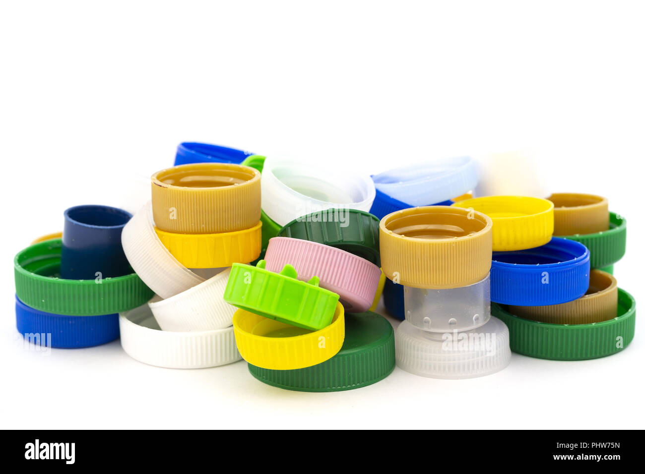 Colorful plastic bottle caps Stock Photo Alamy