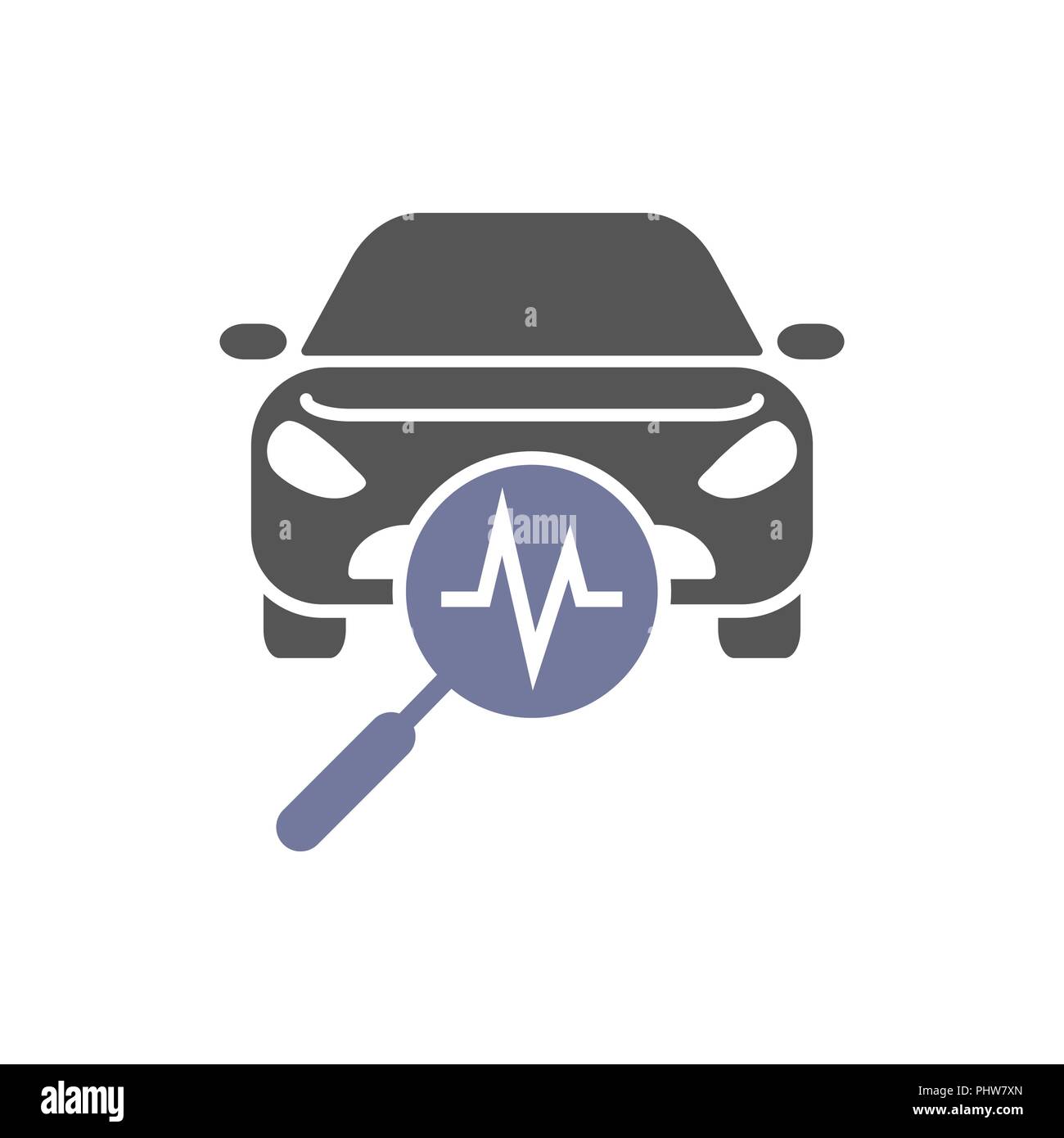 Car diagnostics, icon auto service, vector illustration eps 10 Stock Vector