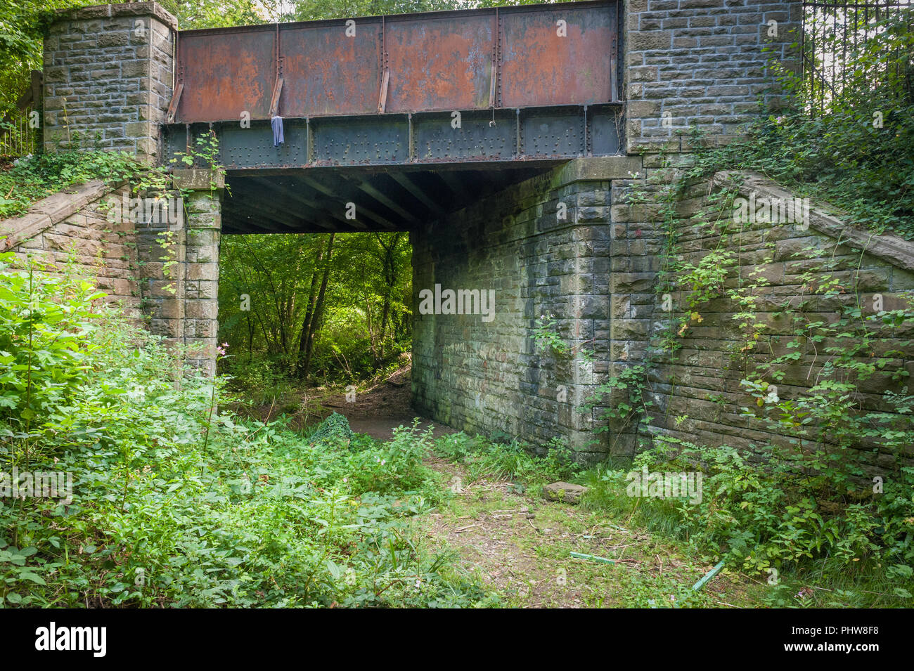 Disused railway, Creigiau, South Wales Stock Photo