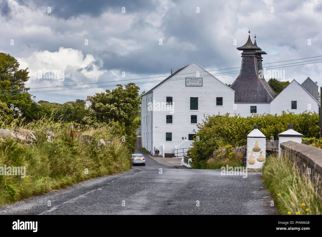 Lagavulin distillery, Islay, Inner Hebrides, Argyll, Scotland, UK Stock Photo