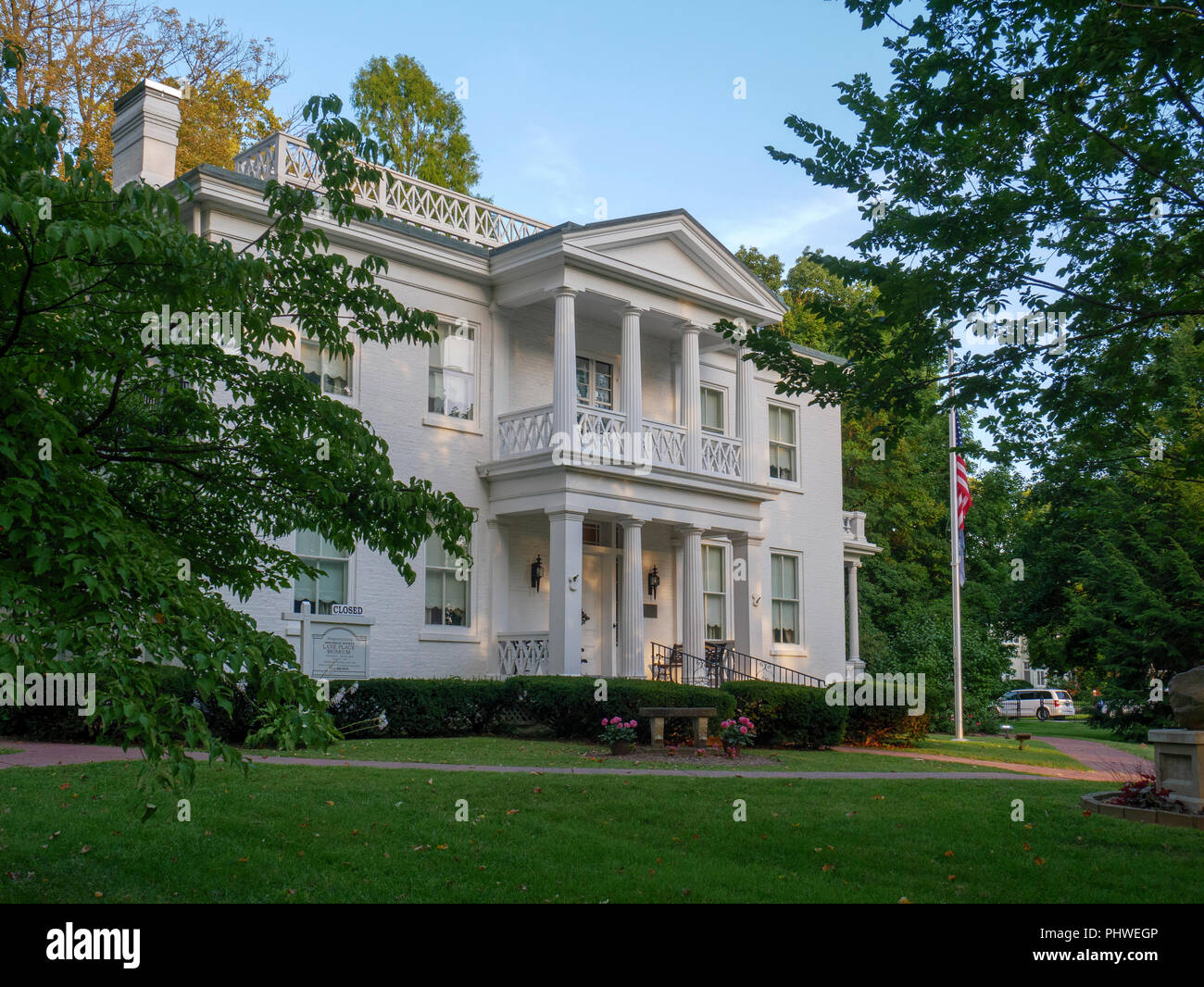 Lane Place Antebellum Mansion. Crawfordsville, Indiana Stock Photo Alamy