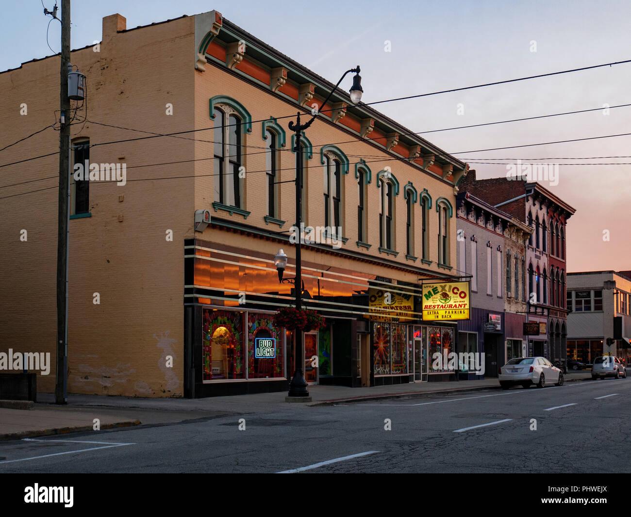 Mexican Restaurant, Crawfordsville, Indiana Stock Photo Alamy