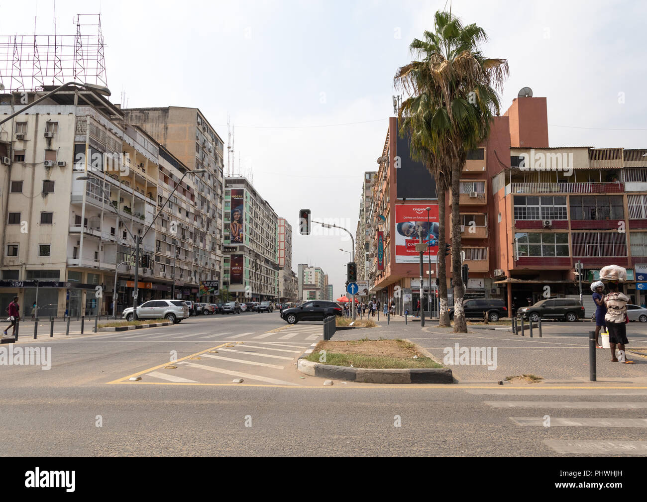 View of the city center, Luanda Province, Luanda, Angola Stock Photo