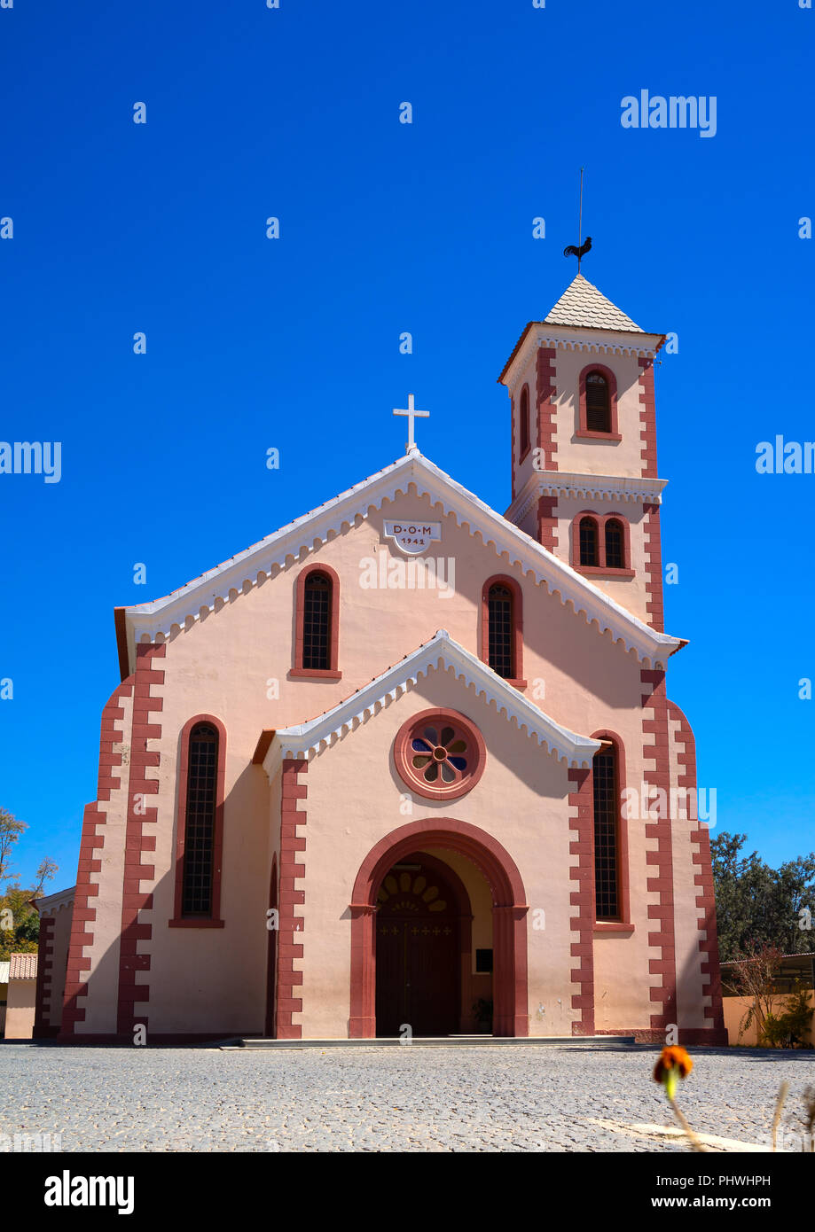 Renovated church, Huila Province, Lubango, Angola Stock Photo