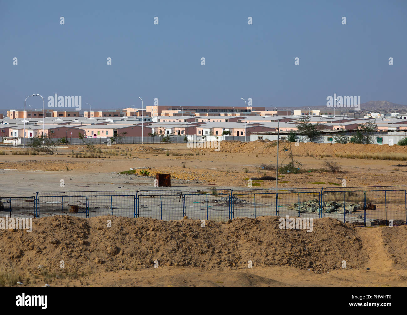 Middle class new houses, Namibe Province, Namibe, Angola Stock Photo