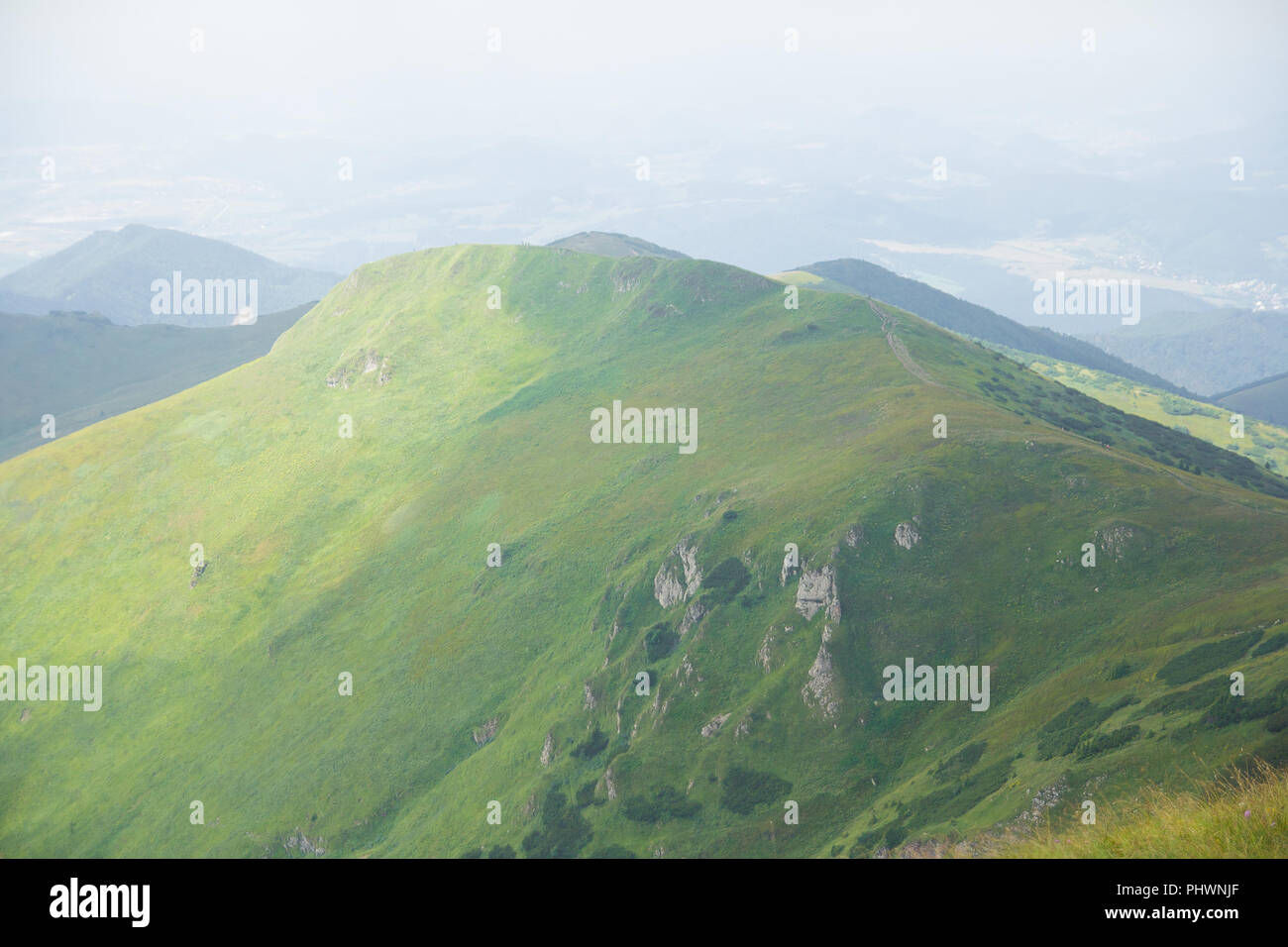 scenic mountains panorama Stock Photo