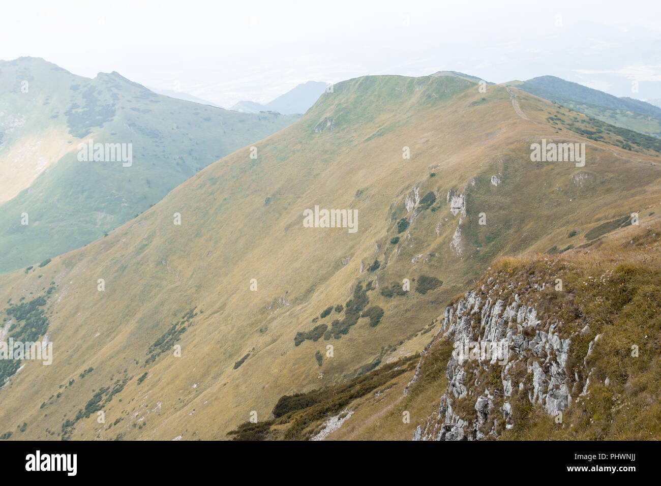 scenic mountain range Stock Photo