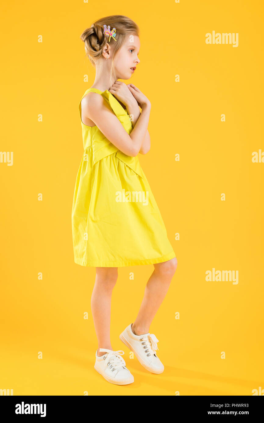 yellow dress for teenage girl